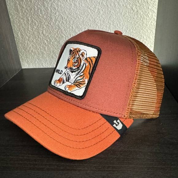 Goorin Bros Trucker "WILD KITTY" Wild Tiger RARE SOLD OUT - Picture 2 of 7